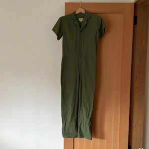 Hey Gang Jumpsuit - Army Green